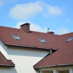 Roof with red tiles