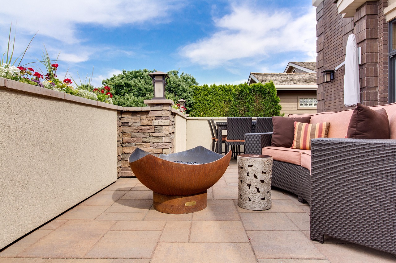 Outdoor patio of a house
